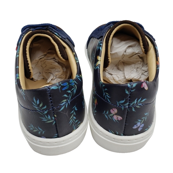 Marc Joseph | NIB Metropolitan Floral Napa Leather Low Top Sneakers Girl's 13 - Picture 5 of 15